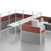 U2550 Project Partition Workstation Combination - Dark Asphalt gallery - Ergovari