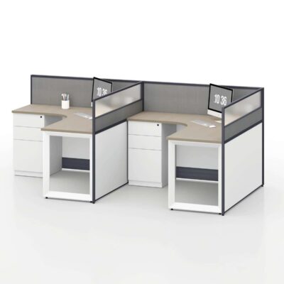 U2550B Project Partition Workstation Combination - Dark Asphalt gallery - Ergovari