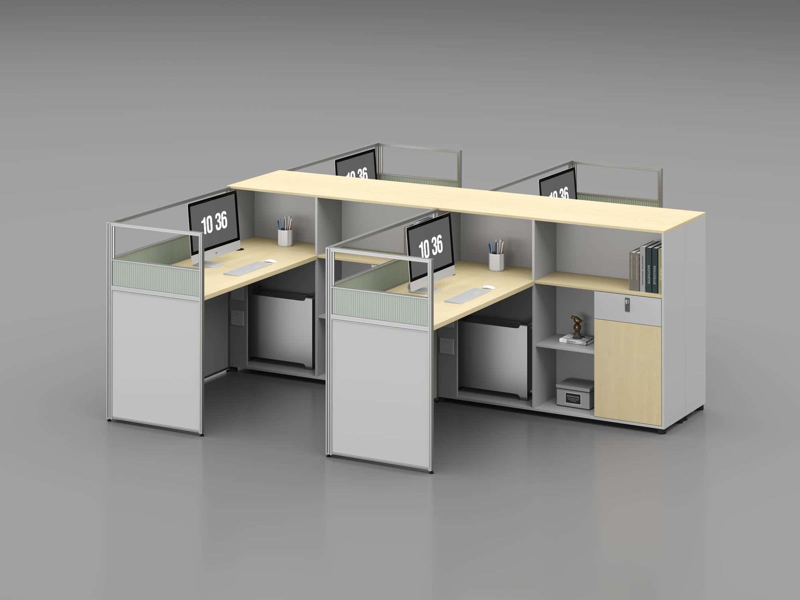 U25A-1514 Modular Office Workstation Partition Desk gallery - Ergovari