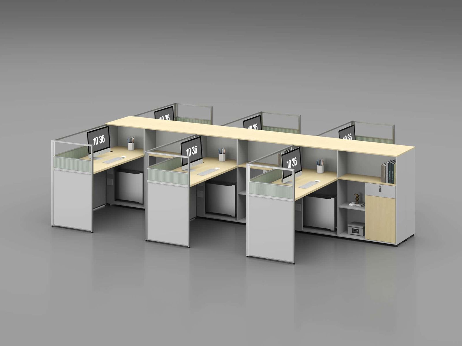 U25A-1514 Modular Office Workstation Partition Desk gallery - Ergovari