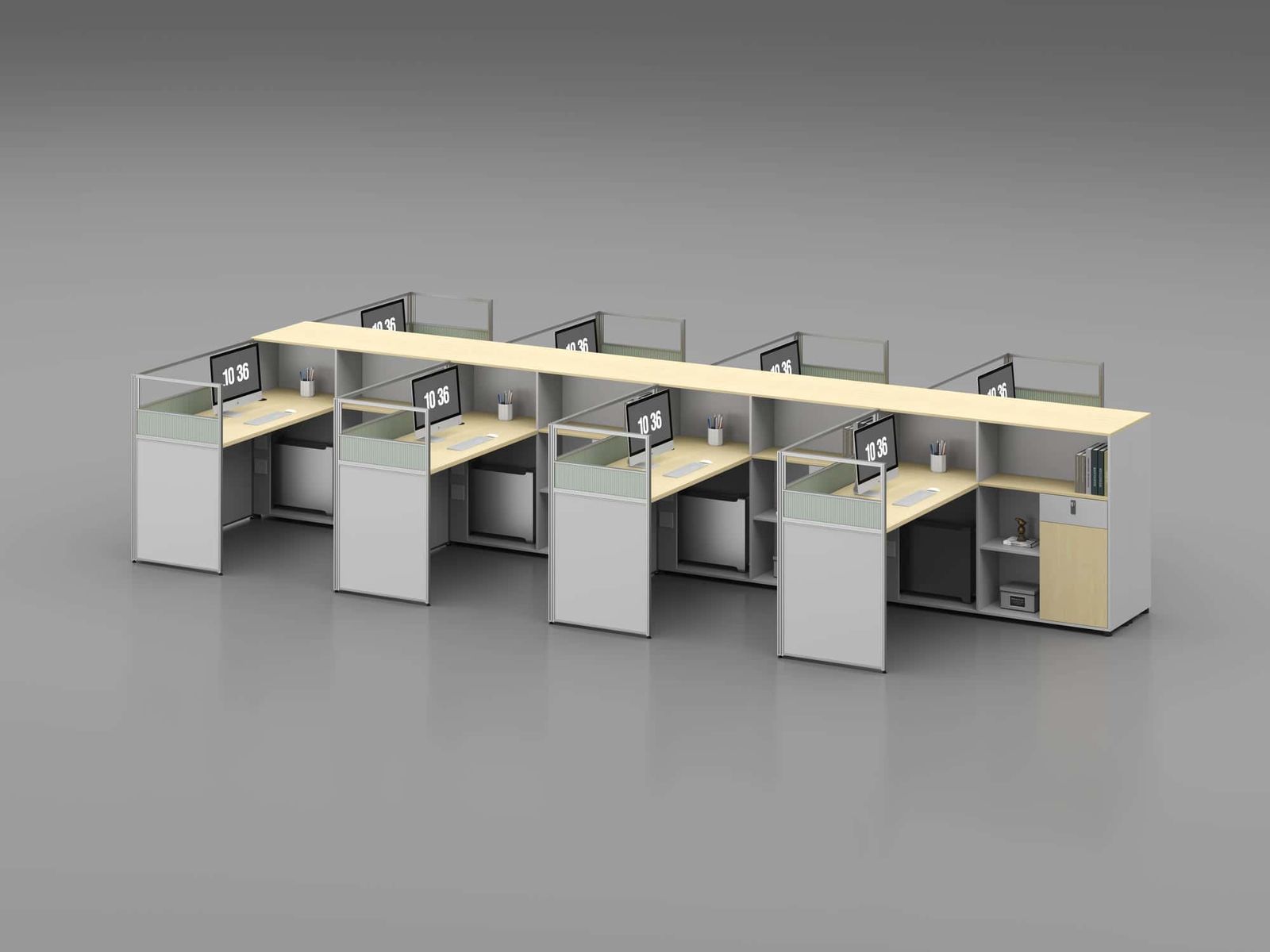 U25A-1514 Modular Office Workstation Partition Desk gallery - Ergovari