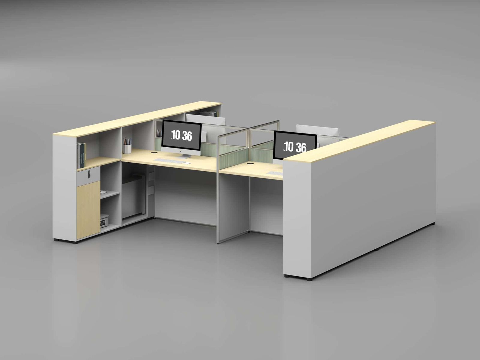 U25A-1514 Modular Office Workstation Partition Desk gallery - Ergovari