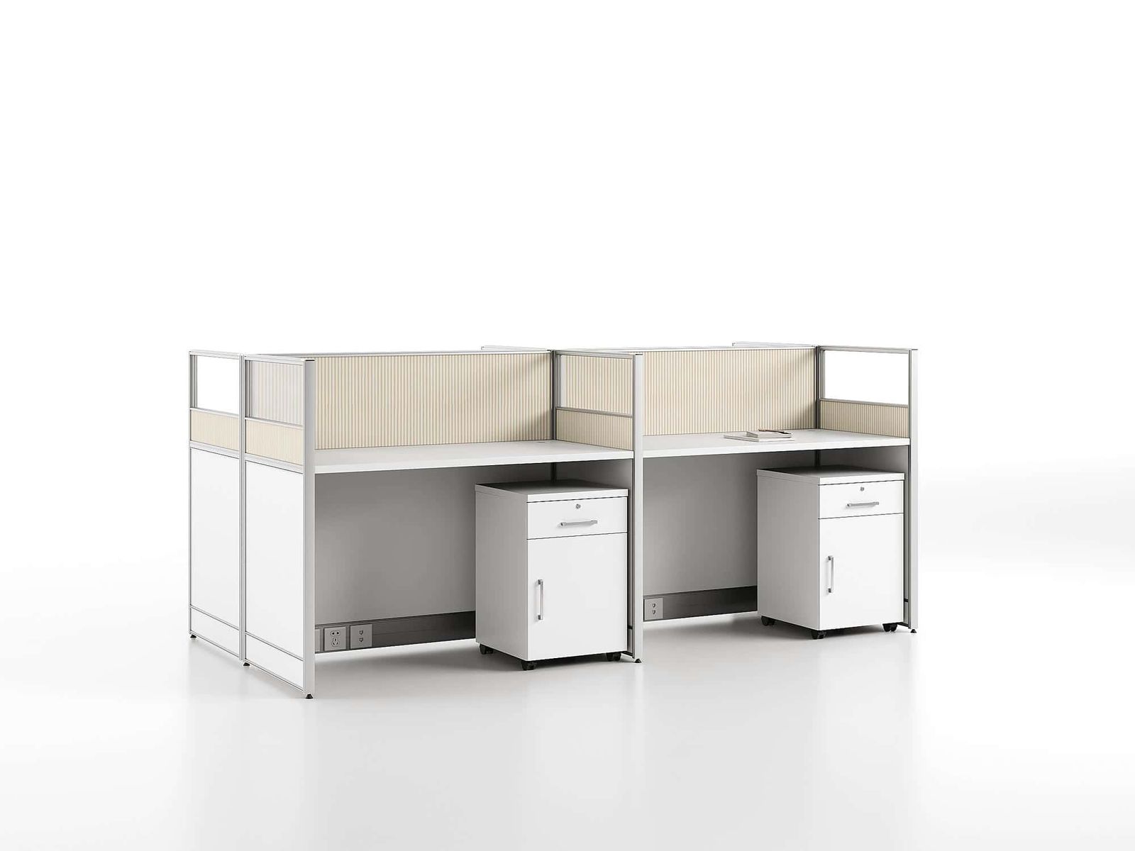 U35 Project Partition Workstation Combination - Dark Asphalt gallery - Ergovari