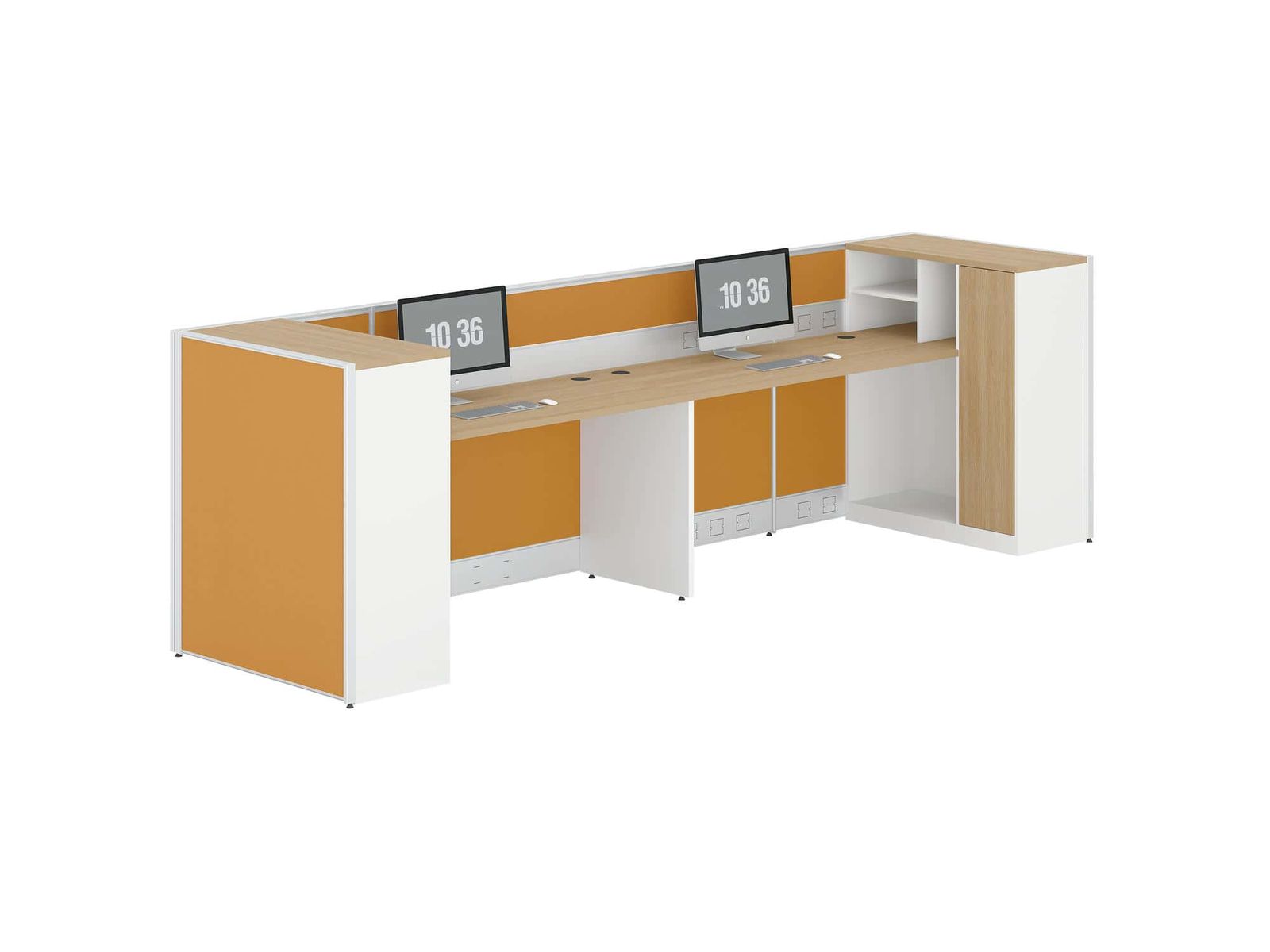 U3550 Project Partition Workstation Combination - Dark Asphalt gallery - Ergovari