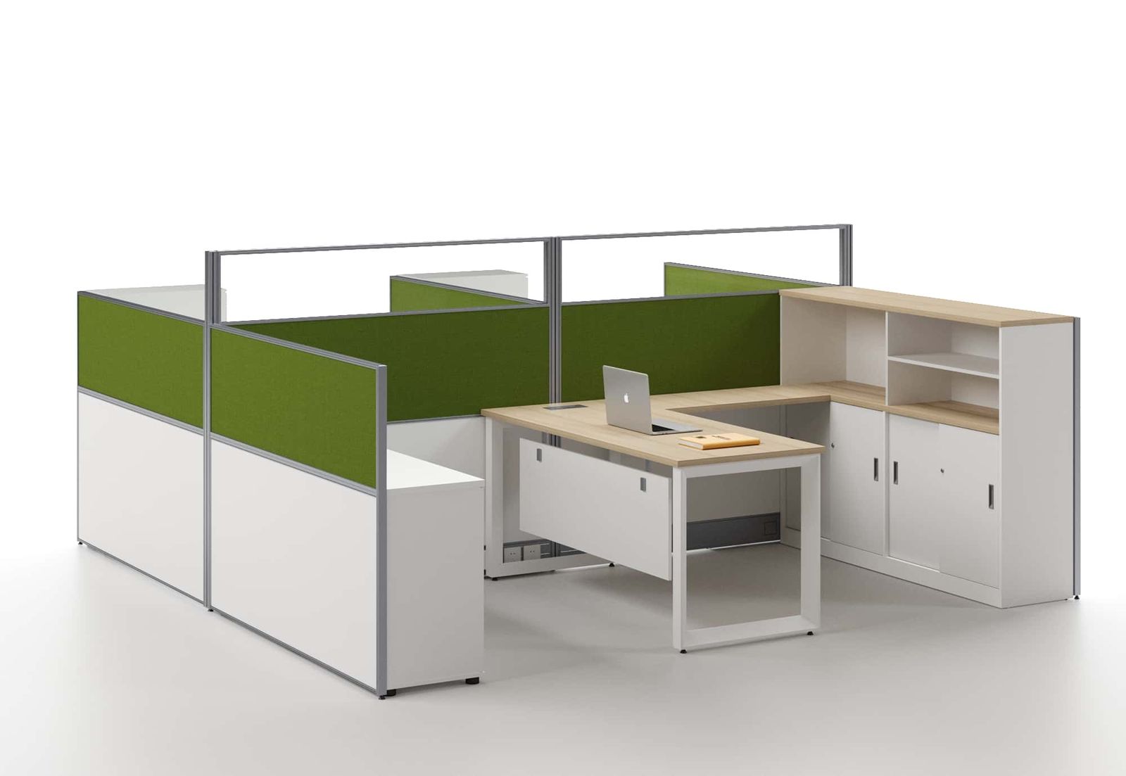 U3550 Project Partition Workstation Combination - Dark Asphalt gallery - Ergovari