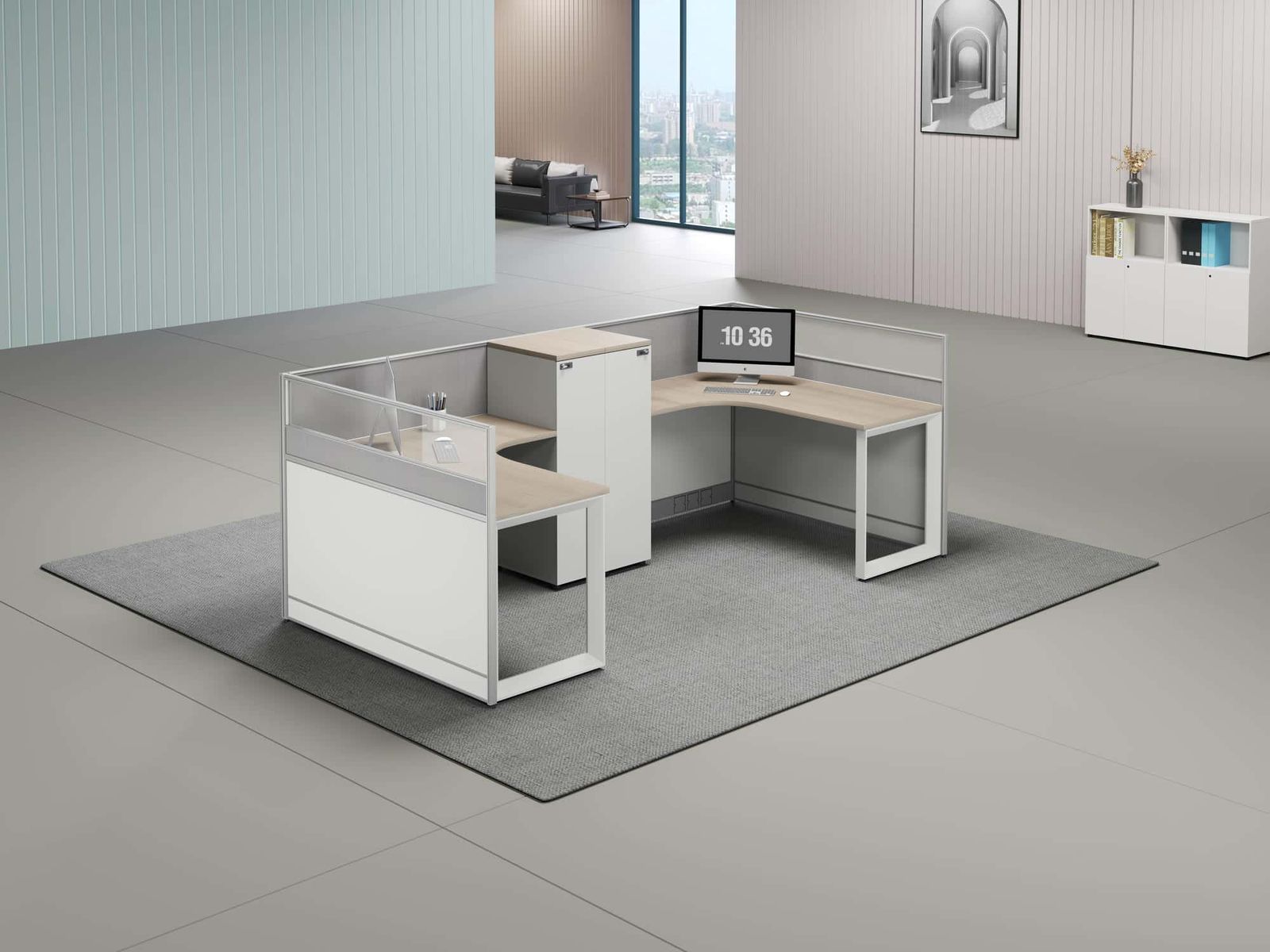 U35AA Modular Office Workstation gallery - Ergovari