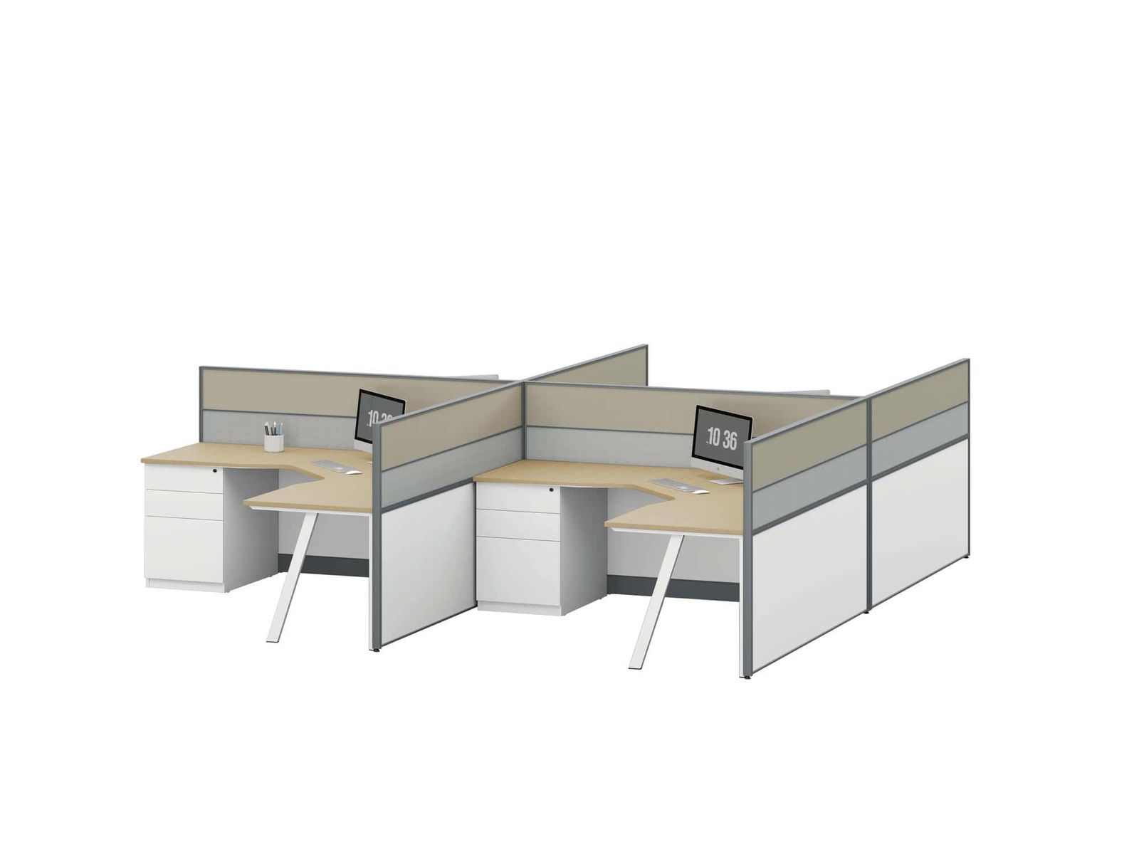 U35D Project Partition Workstation Combination gallery - Ergovari