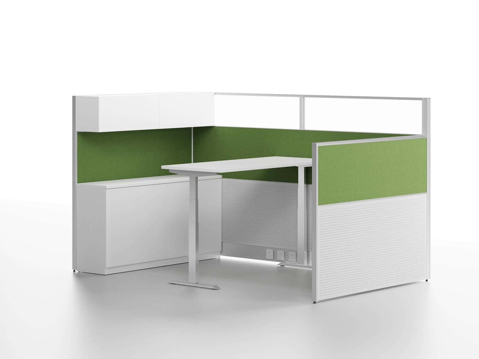 U50 Project Partition Workstation Combination - Dark Asphalt gallery - Ergovari