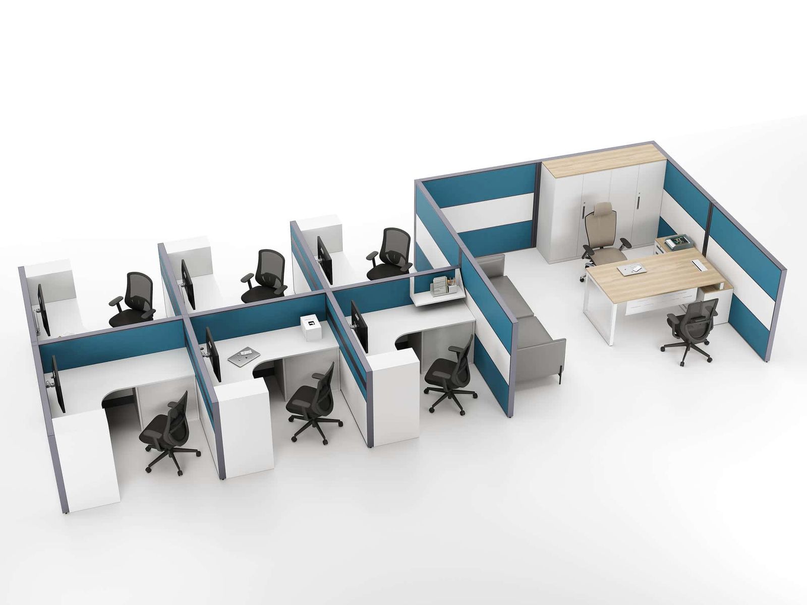U80 Project Partition Workstation Combination gallery - Ergovari