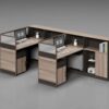 V20-1514 Modular Office Workstation Partition Desk whitebg 2 - Ergovari