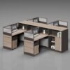 V20-1514 Modular Office Workstation Partition Desk whitebg 6 - Ergovari