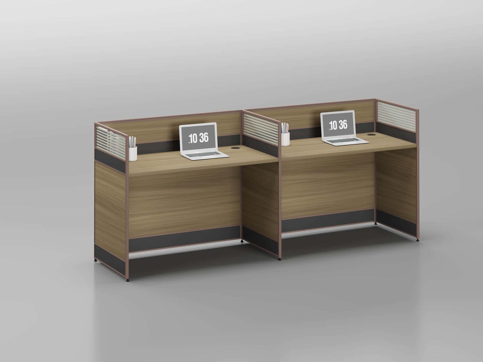 V20-2428 Modular Office Workstation Partition Desk whitebg 19 - Ergovari