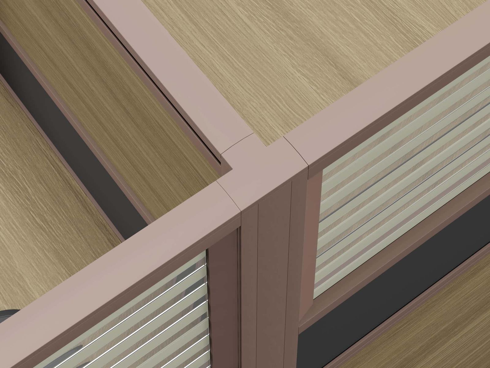 V20 Modular Office Workstation Partition Desk gallery - Ergovari