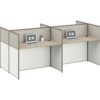 V20 Modular Office Workstation Partition Desk whitebg 3 - Ergovari