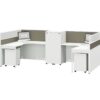 V35AA-3232B Project Partition Workstation Combination - Oxidized Silver gallery - Ergovari