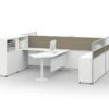 V35AA-3232B Project Partition Workstation Combination - Oxidized Silver gallery - Ergovari