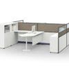 V35AA-3232B Project Partition Workstation Combination - Oxidized Silver gallery - Ergovari