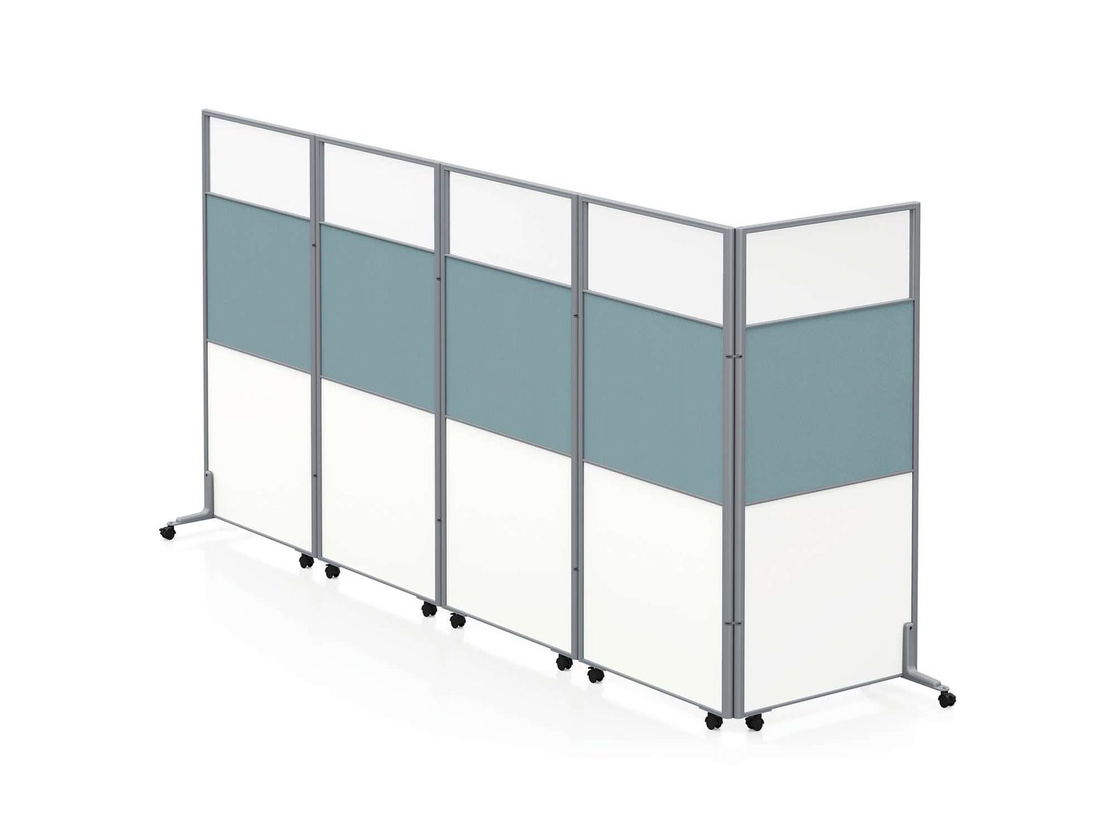 YD32 Modular Office Workstation Partition Desk - Oxidized Grey gallery - Ergovari